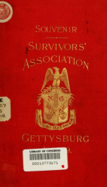 Souvenir: survivors' association, Gettysburg 1888-9_cover