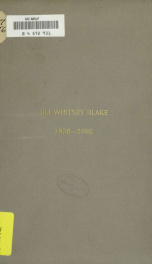 In memoriam, Eli Whitney Blake, LL.D. : born April 20, 1836, died October 1, 1895_cover