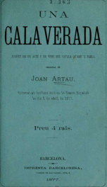 Una calaverada : juguet en un acte y en vers del catalá qu'are 's parla_cover