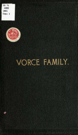 A genealogical and historical record of the Vorce family in America_cover