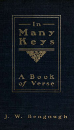 In many keys : a book of verse_cover