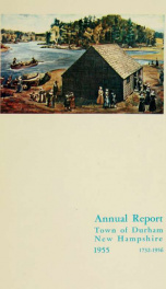 Receipts and expenditures of the town of Durham for the year ending . 1955_cover