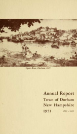 Receipts and expenditures of the town of Durham for the year ending . 1951_cover