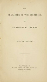 The character of the rebellion, and the conduct of the war_cover
