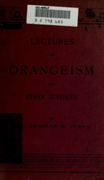 Lectures on Orangeism and other subjects_cover