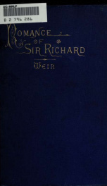 The romance of Sir Richard, sonnets, and other poems .._cover