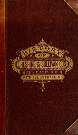 History of Cheshire and Sullivan counties, New Hampshire_cover