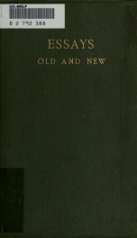 Essays, old and new_cover