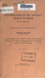 Determination of the abstract groups of order 16 p[superscript 2] and 8 p[superscript 3]_cover