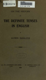 On the history of the definite tenses in English_cover