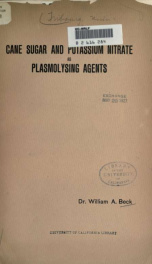 Cane sugar and potassium nitrate as plasmolysing agents_cover