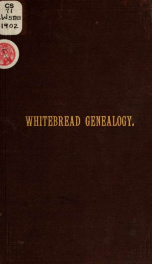 Genalogy of the Whitebread family in America 2_cover