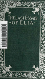 The last essays of Elia_cover