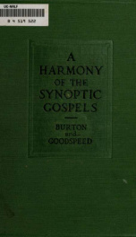 A harmony of the synoptic Gospels for historical and critical study_cover