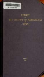 Report on the teaching of mathematics in Japan_cover