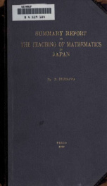 Summary report on the teaching of mathematics in Japan_cover
