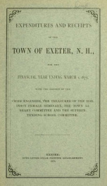 Receipts and expenditures of the Town of Exeter_cover