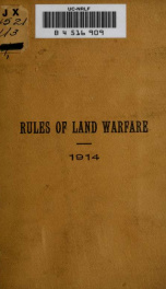 Rules of land warfare_cover