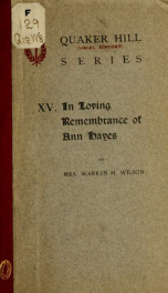 In loving rememberence of Ann Hayes_cover