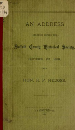 An address delivered before the Suffolk county historical society, Oct. 1st, 1889 2_cover