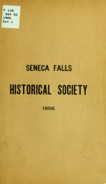 Papers read before the Seneca Falls historical society .. 3_cover