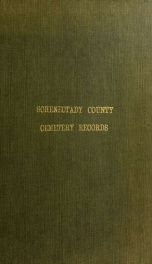 Schenectady County cemetery records .._cover