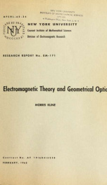 Electromagnetic theory and geometrical optics_cover