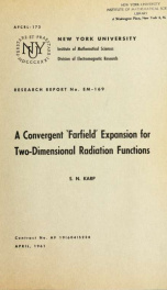 A convergent 'farfield' expansion for two-dimensional radiation functions_cover