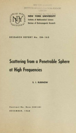 Scattering from a penetrable sphere at high frequencies_cover