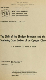 The shift of the shadow boundary and the scattering cross section of an opaque object_cover