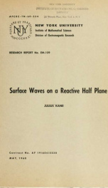 Surface waves on a reactive half plane_cover