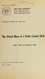 The virtual mass of a finite conical shell_cover