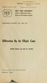 Diffraction by an elliptic cone_cover