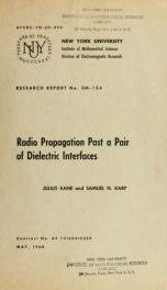 Radio propagation past a pair of dielectric interfaces_cover