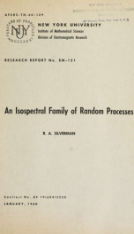 An isospectral family of random processes_cover