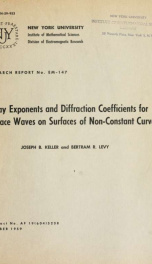 Decay exponents and diffraction coefficients for surface waves on surfaces of non-constant curvature_cover