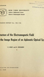 Structure of the electromagnetic field in the image region of an aplanatic optical system_cover