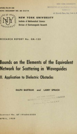Bounds on the elements of the equivalent network for scattering in waveguides. II: Application to dielectric obstacles_cover