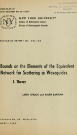 Bounds on the elements of the equivalent network for scattering in waveguides. I: Theory_cover