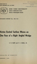 Vertex excited surface waves on one face of a right angles wedge_cover