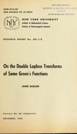 On the double Laplace transforms of some Green's functions_cover