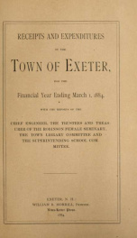 Receipts and expenditures of the Town of Exeter_cover