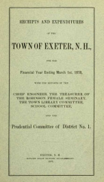 Receipts and expenditures of the Town of Exeter_cover