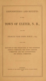 Receipts and expenditures of the Town of Exeter_cover