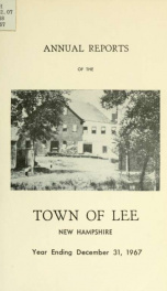 Report of the superintending school committee of the Town of Lee, N.H. for the year ending ._cover