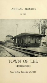 Report of the superintending school committee of the Town of Lee, N.H. for the year ending ._cover