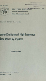 Forward scattering of high-frequency plane waves by a sphere_cover