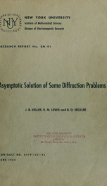 Asymptotic solution of some diffraction problems_cover