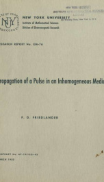 Propagation of a pulse in an inhomogenous medium_cover