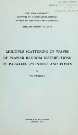Multiple scatterings of waves by planar random distributions of parallel cylinders and bosses_cover